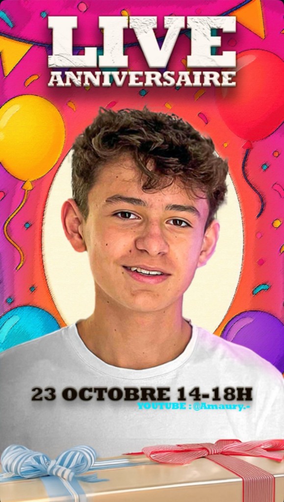 Affiche live anniversaire